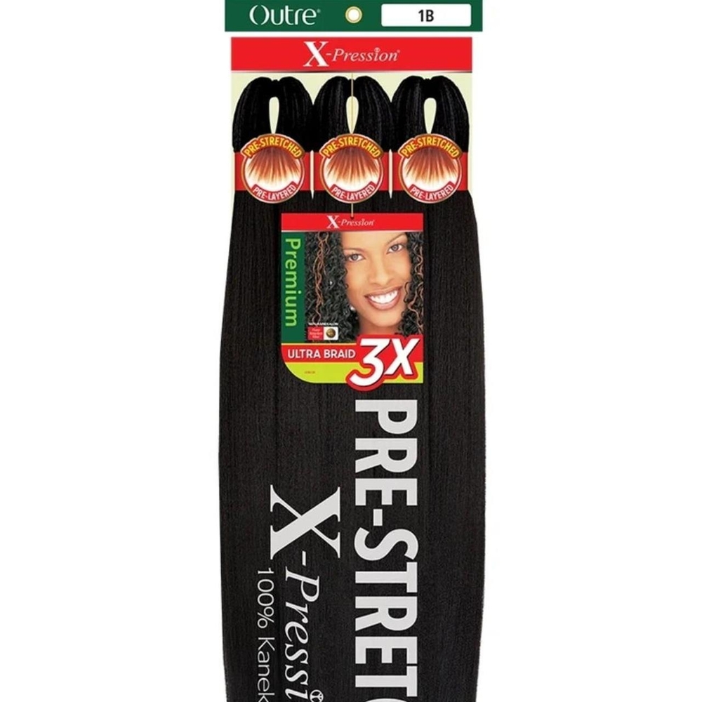 2 Packs - Outre X-Pression Pre-Stretched Braiding Hair